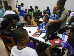 Children at ICT training session powered by Megatek ICt Academy