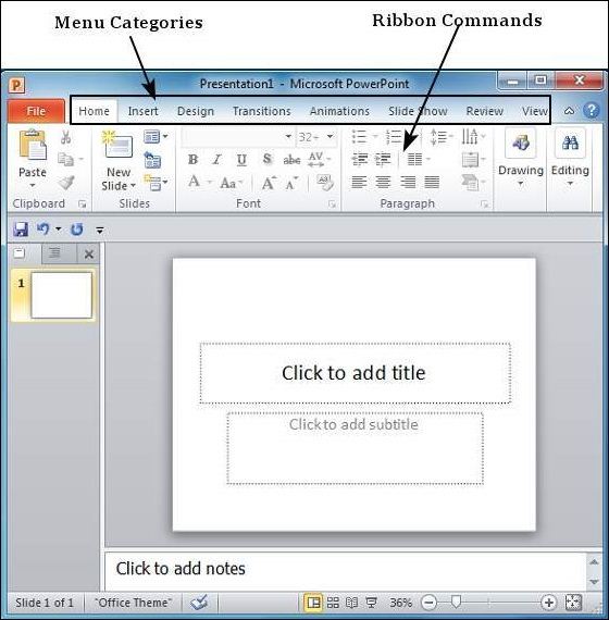 how to create presentation using powerpoint