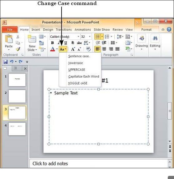 Change Text Case In Powerpoint MEGATEK ICT ACADEMY